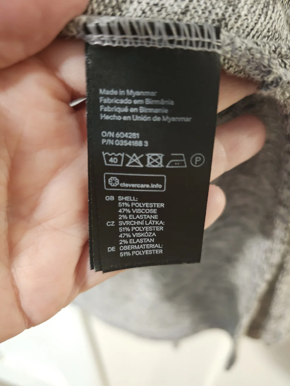 H&M Gray Open-Front Lightweight Cardigan
